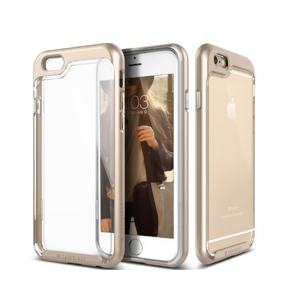 iPhone 6S Case Caseology Skyfall Series Scratch-Resistant Clear Back Cover gold